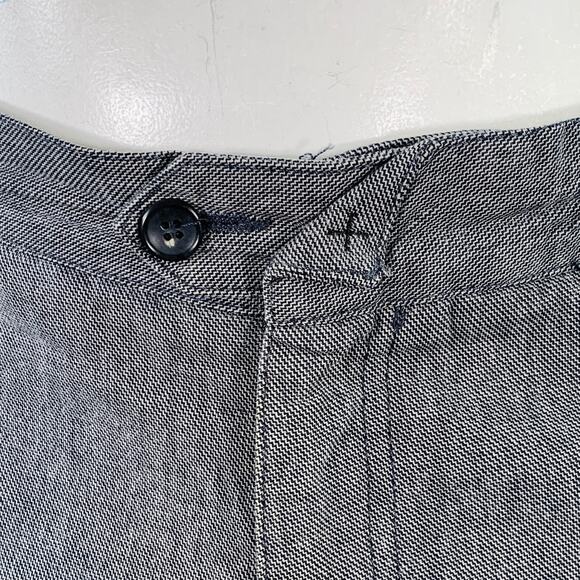 DANIELE ALESSANDRINI Size 34 Grey Twill Cotton Flat Front Dress Pants - Picture 2 of 7